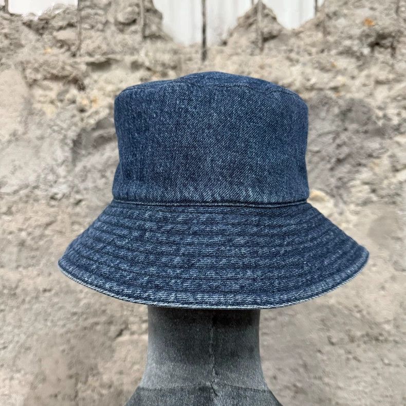 Miu Miu miu miu denim embroidered logo bucket hat Size ONE SIZE - 3 Thumbnail