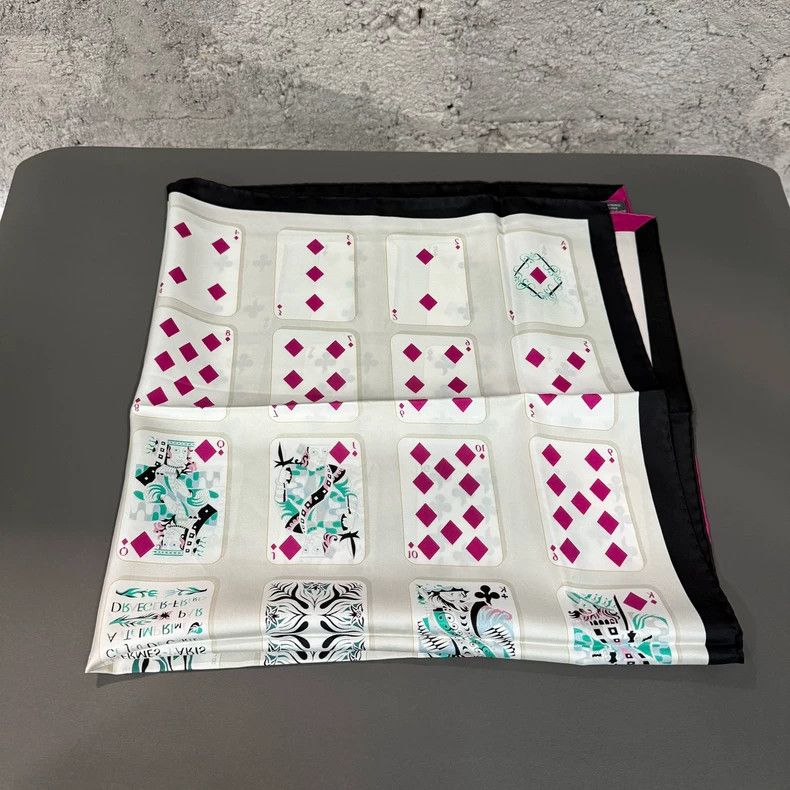 Hermes hermes silk scarf with playing card design Size ONE SIZE - 4 Thumbnail