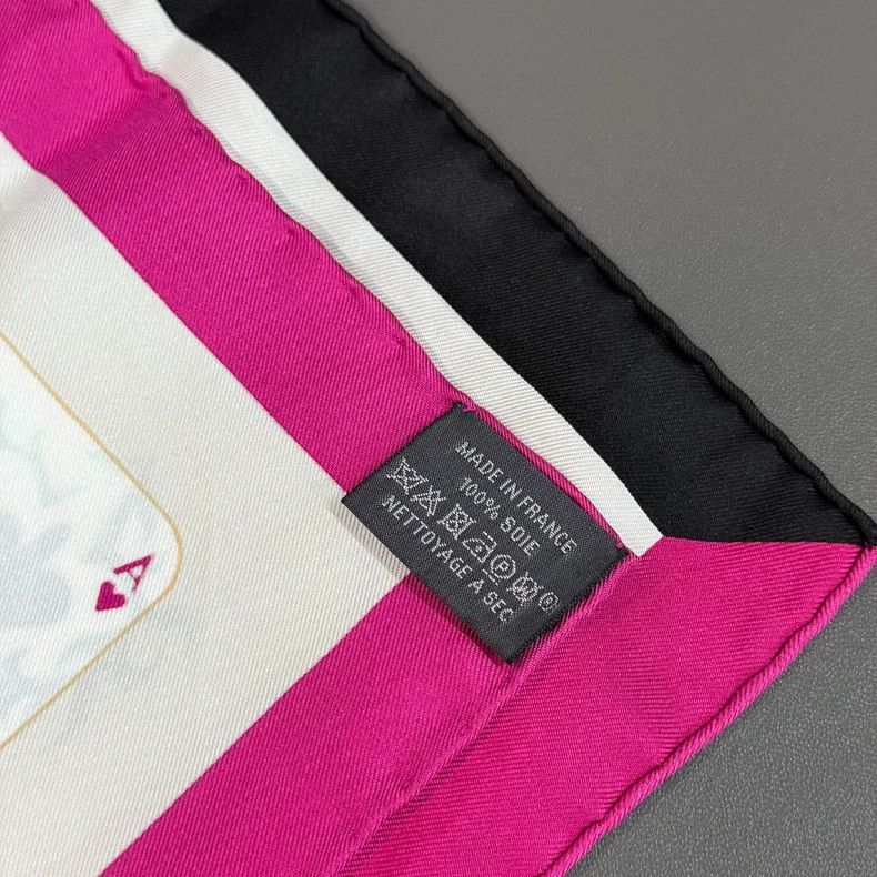 Hermes hermes silk scarf with playing card design Size ONE SIZE - 6 Thumbnail