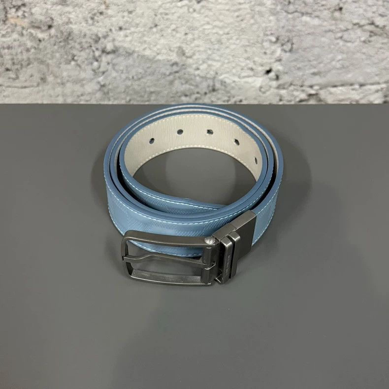 Louis Vuitton louis vuitton blue leather belt Size ONE SIZE - 2 Thumbnail