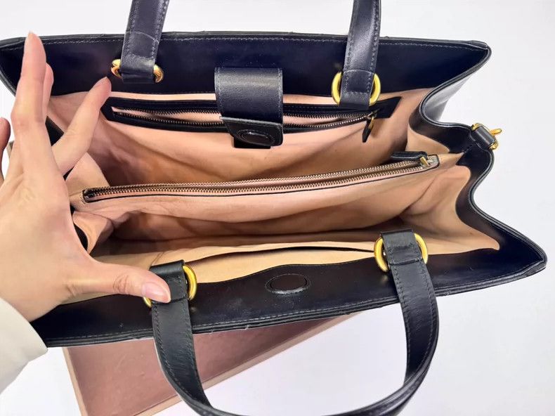 Gucci gucci black leather marmont tote bag Size ONE SIZE - 3 Thumbnail