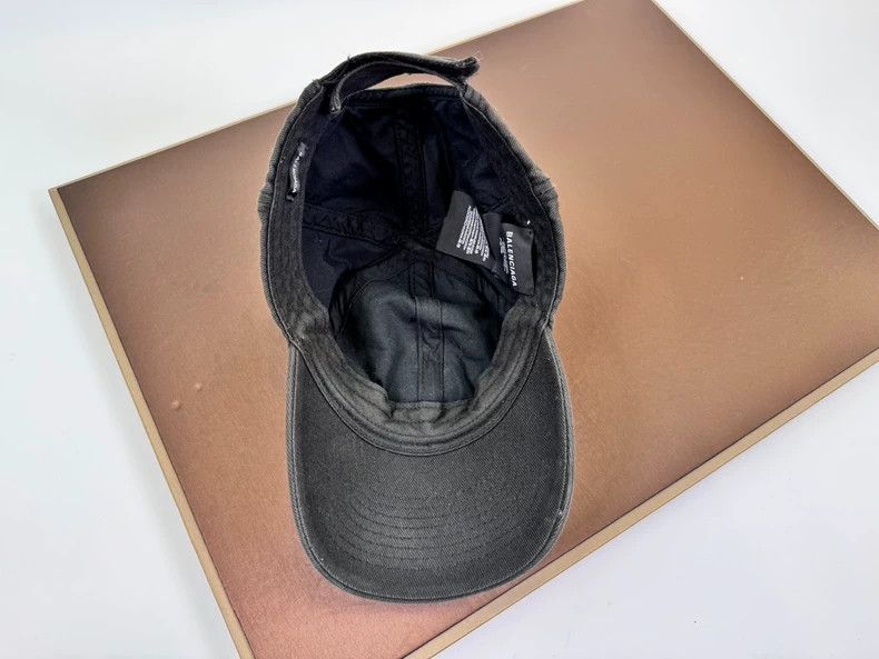 Balenciaga balenciaga black embroidered baseball cap Size ONE SIZE - 2 Thumbnail