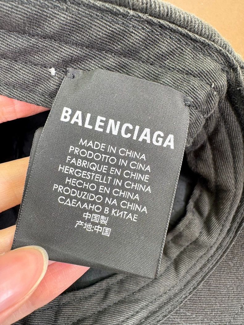 Balenciaga balenciaga black embroidered baseball cap Size ONE SIZE - 4 Thumbnail