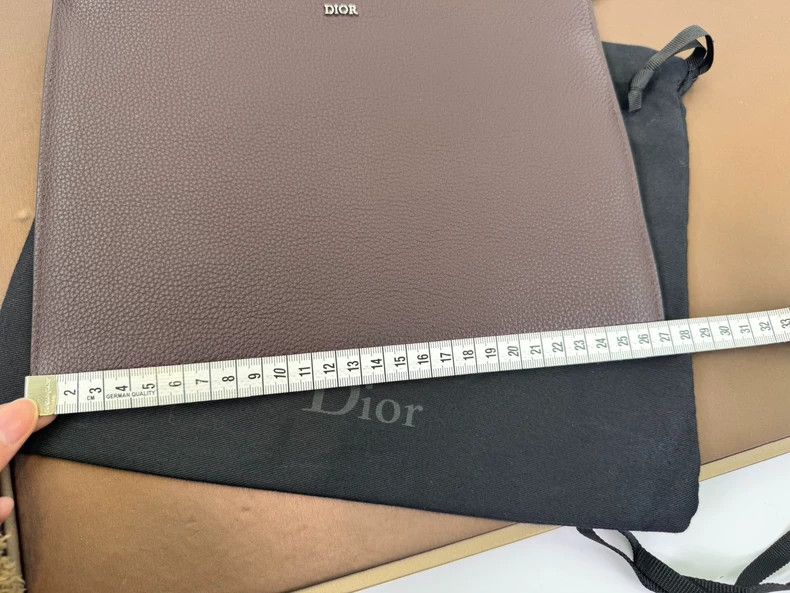 Dior new dior brown leather clutch handbag Size ONE SIZE - 5 Thumbnail