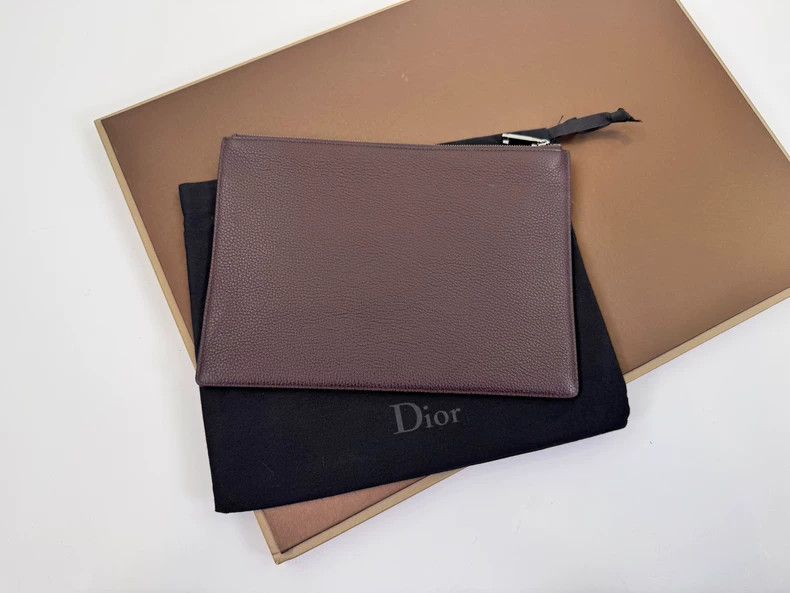 Dior new dior brown leather clutch handbag Size ONE SIZE - 2 Thumbnail