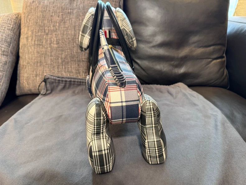 Thom Browne thom browne plaid dog-shaped handbag Size ONE SIZE - 4 Thumbnail