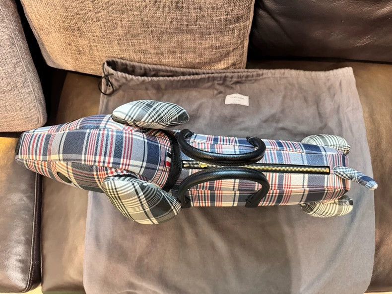 Thom Browne thom browne plaid dog-shaped handbag Size ONE SIZE - 9 Thumbnail