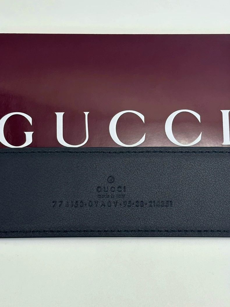 Gucci gucci leather belt with interlocking g buckle Size ONE SIZE - 8 Thumbnail