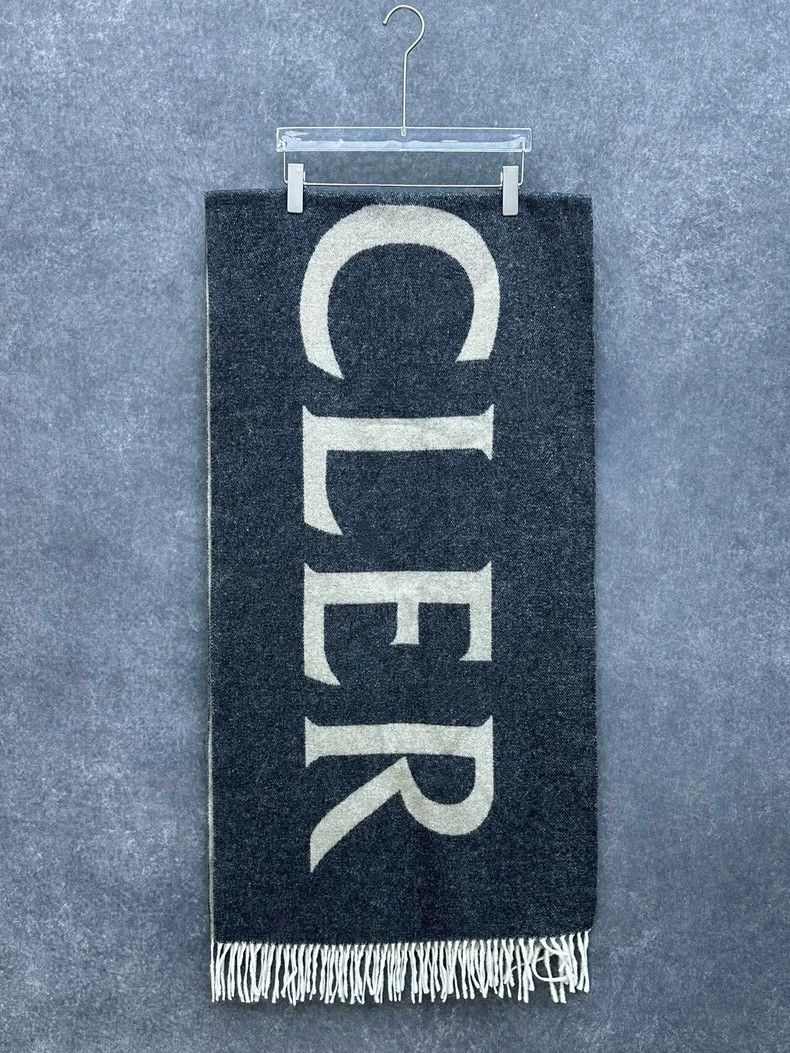 Moncler moncler large logo wool cashmere scarf Size ONE SIZE - 2 Thumbnail