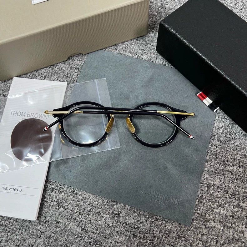 Thom Browne Thom Browne TB-807-A Black Gold Glasses Size ONE SIZE - 3 Thumbnail