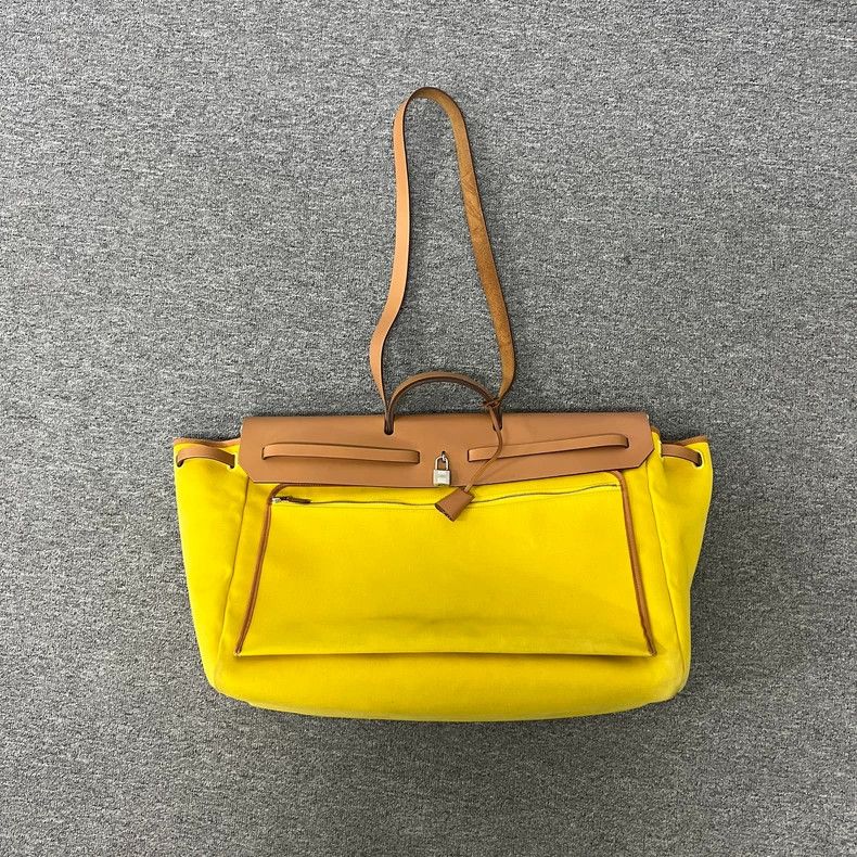 Hermes hermes herbag 50 yellow and brown travel bag Size ONE SIZE - 2 Thumbnail