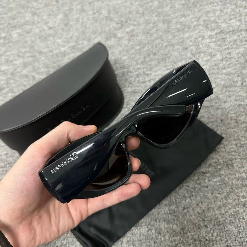 Balenciaga balenciaga wrap d round frame sunglasses Size ONE SIZE - 3 Thumbnail