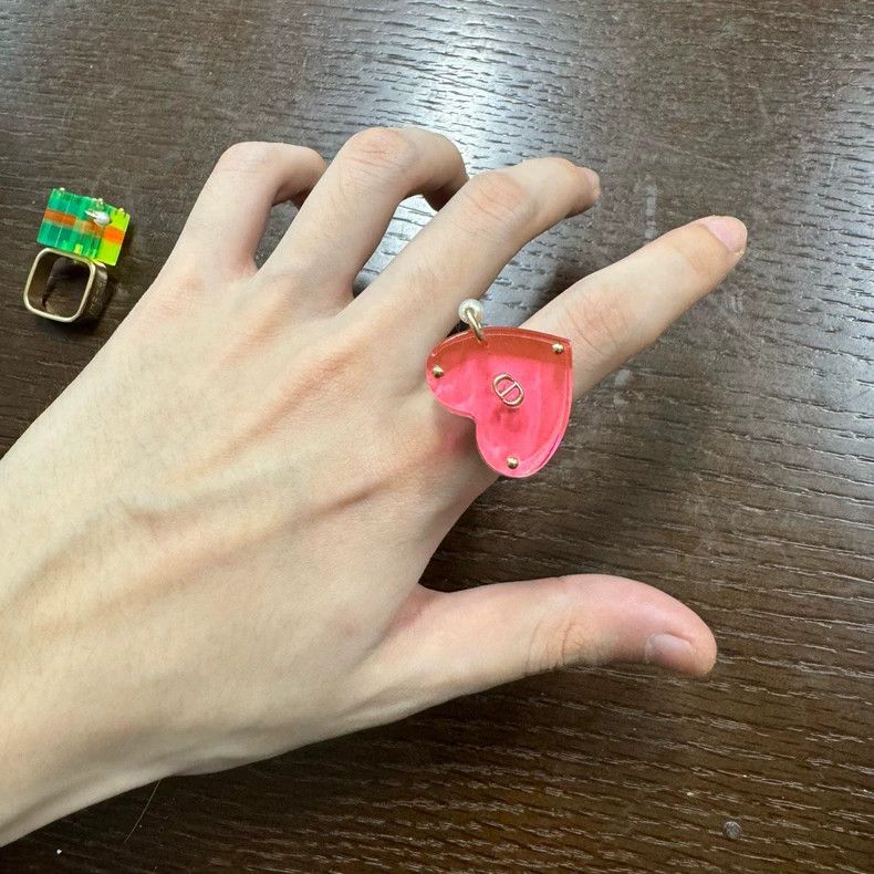 Dior Dior Valentine's Day Transparent Heart Ring Size ONE SIZE - 2 Thumbnail