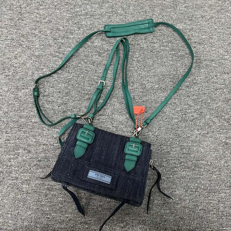 Prada prada denim green crossbody bag small Size ONE SIZE - 2 Thumbnail