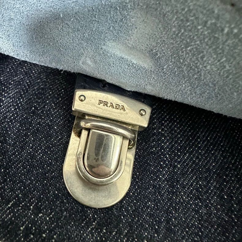 Prada prada denim green crossbody bag small Size ONE SIZE - 7 Thumbnail