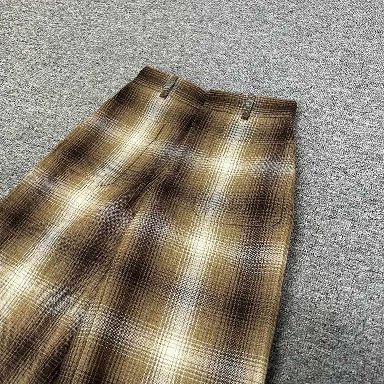 Dior dior plaid wool wide-leg casual pants Size US 32 / EU 48 - 3 Thumbnail