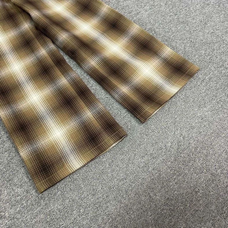 Dior dior plaid wool wide-leg casual pants Size US 32 / EU 48 - 4 Thumbnail