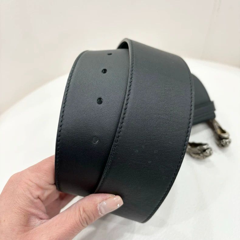 Gucci gucci black silver belt with snake buckle Size ONE SIZE - 3 Thumbnail