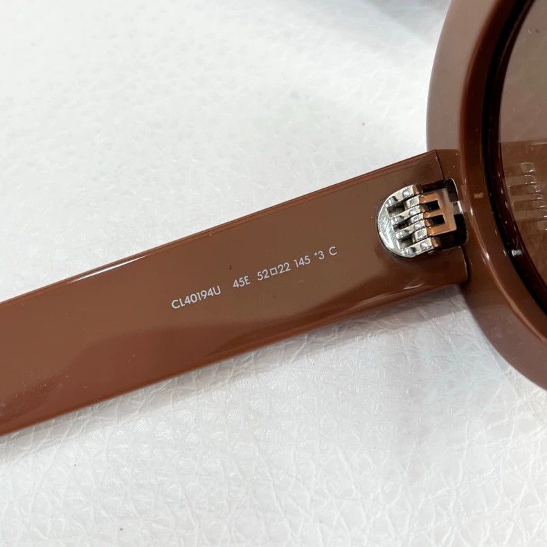 Celine celine caramel oval cat-eye sunglasses Size ONE SIZE - 4 Thumbnail