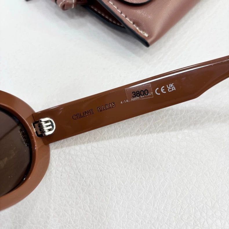 Celine celine caramel oval cat-eye sunglasses Size ONE SIZE - 3 Thumbnail