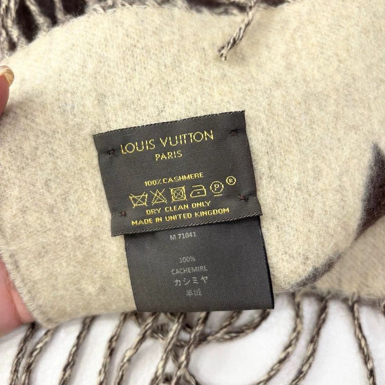 Louis Vuitton lv double-sided cashmere scarf Size ONE SIZE - 4 Thumbnail