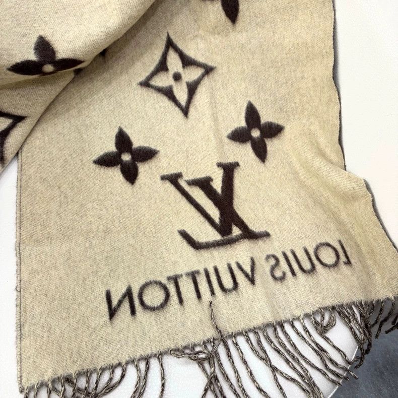 Louis Vuitton lv double-sided cashmere scarf Size ONE SIZE - 3 Thumbnail