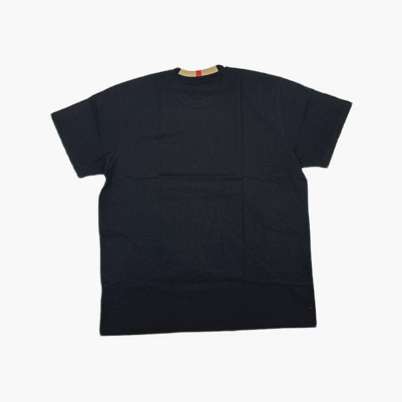 Burberry Burberry Black Short Sleeve Embroidered Logo T-Shirt-0079 Size US L / EU 52-54 / 3 - 2 Thumbnail