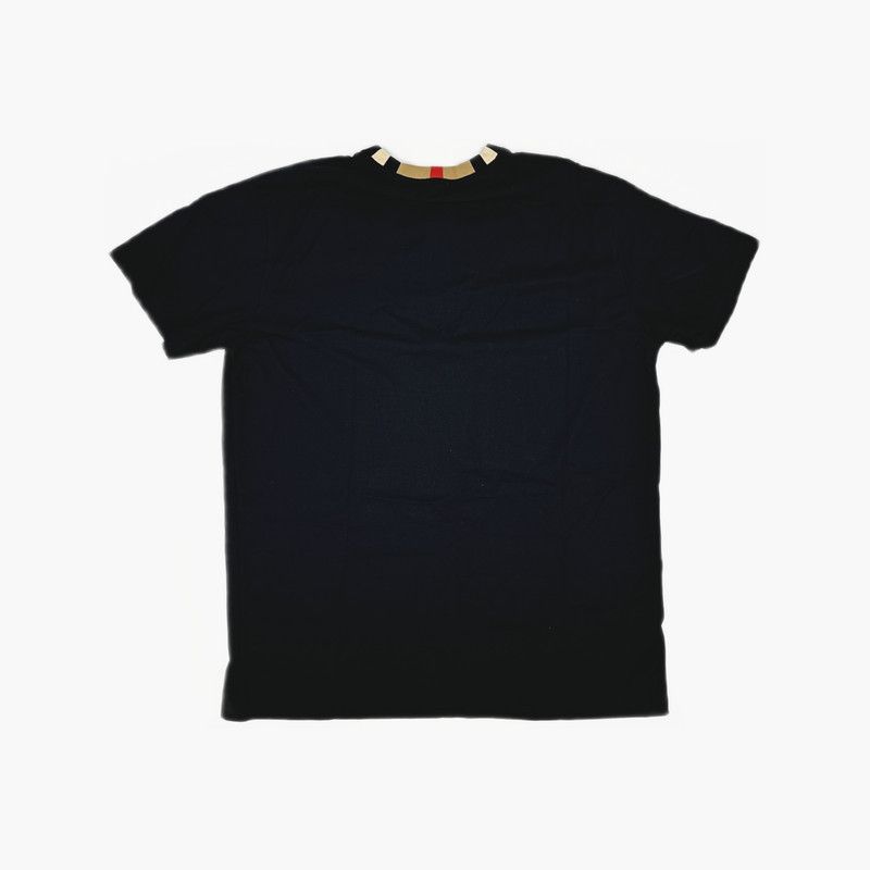 Burberry Burberry Embroidered Logo Black Short Sleeve T-Shirt 0079 Size US L / EU 52-54 / 3 - 2 Thumbnail