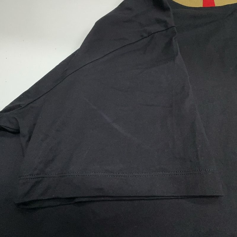 Burberry Burberry Embroidered Logo Black Short Sleeve T-Shirt 0079 Size US L / EU 52-54 / 3 - 5 Thumbnail