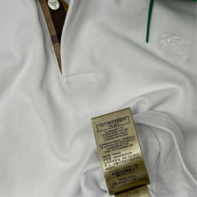 Burberry Burberry Men's Logo Short Sleeve Polo Shirt 0079 Size US XXL / EU 58 / 5 - 2 Thumbnail