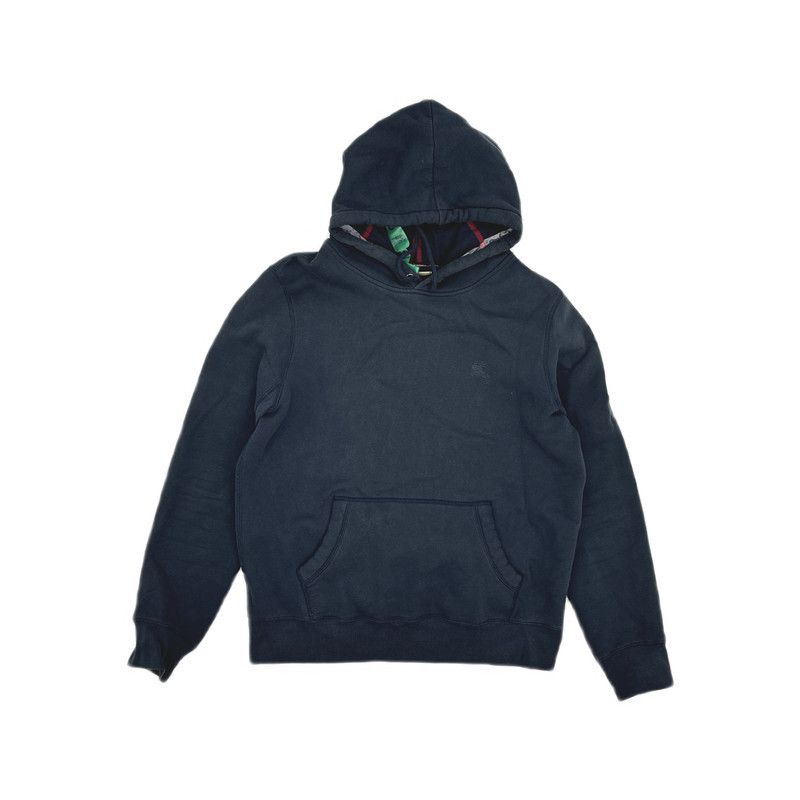 Burberry Burberry Navy Hooded Long Sleeve Sweatshirt 0079 Size US L / EU 52-54 / 3 - 13 Thumbnail