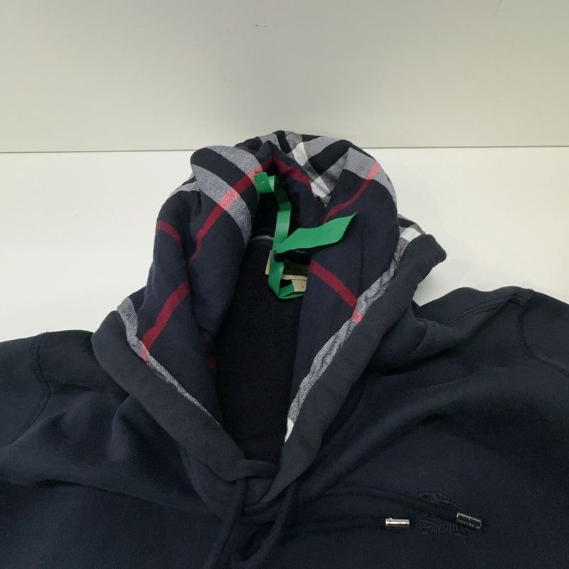 Burberry Burberry Navy Hooded Long Sleeve Sweatshirt 0079 Size US L / EU 52-54 / 3 - 12 Thumbnail