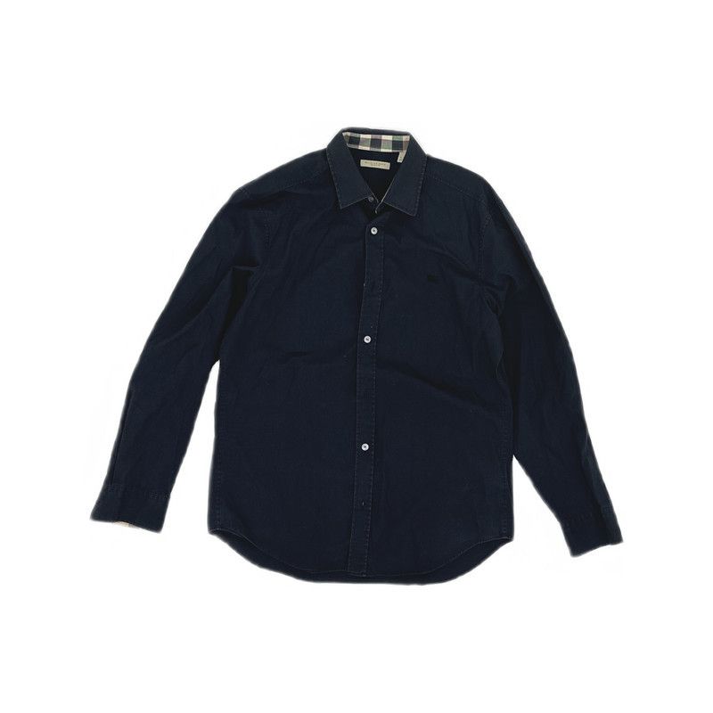 Burberry Burberry Black Long Sleeve Cotton Shirt 0079 Size US M / EU 48-50 / 2 - 4 Thumbnail