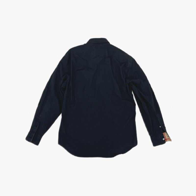 Burberry Burberry Black Long Sleeve Cotton Shirt 0079 Size US M / EU 48-50 / 2 - 6 Thumbnail