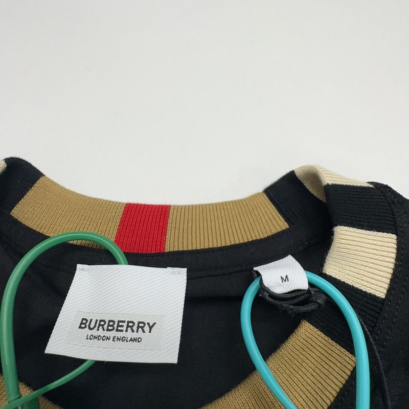 Burberry Burberry Black Short Sleeve T-Shirt with Logo 0079 Size US M / EU 48-50 / 2 - 4 Thumbnail
