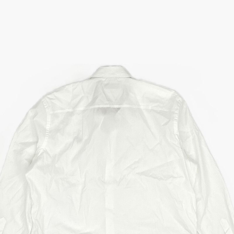 Burberry Burberry White Logo Embroidery Long Sleeve Shirt 0079 Size US XXL / EU 58 / 5 - 7 Thumbnail