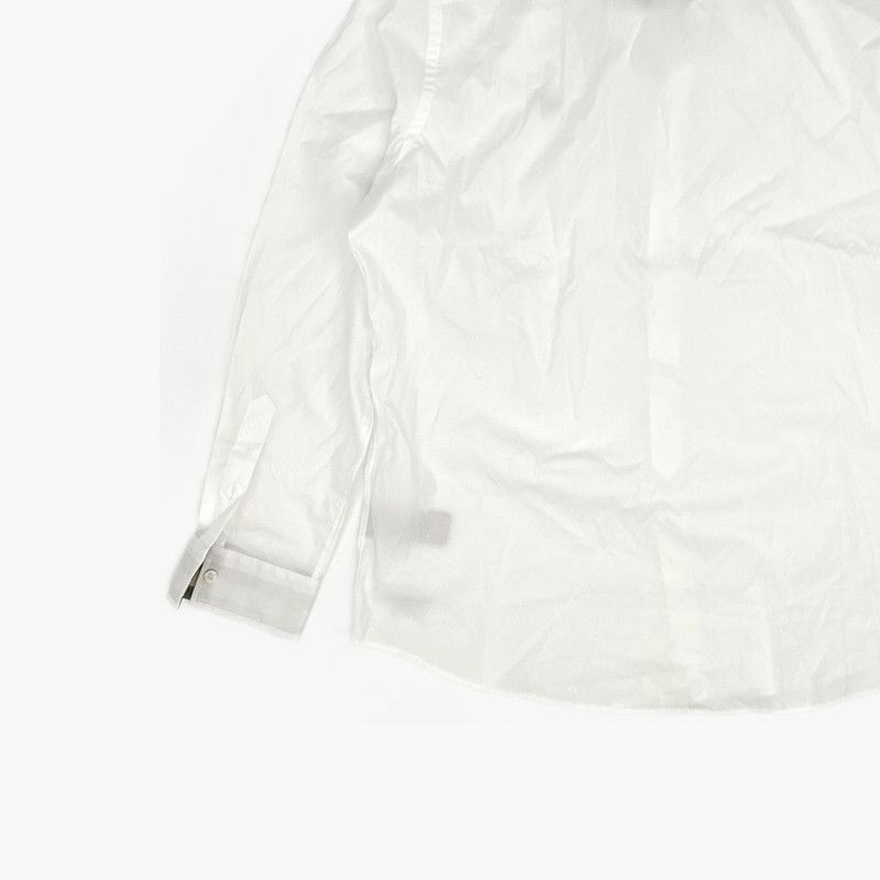 Burberry Burberry White Logo Embroidery Long Sleeve Shirt 0079 Size US XXL / EU 58 / 5 - 6 Thumbnail