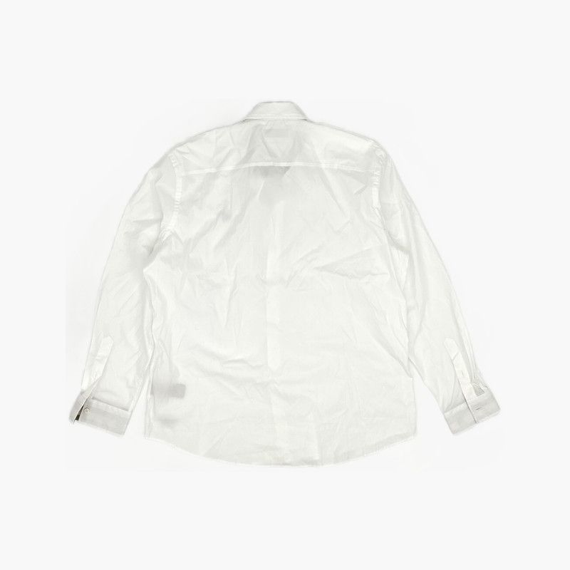 Burberry Burberry White Logo Embroidery Long Sleeve Shirt 0079 Size US XXL / EU 58 / 5 - 4 Thumbnail
