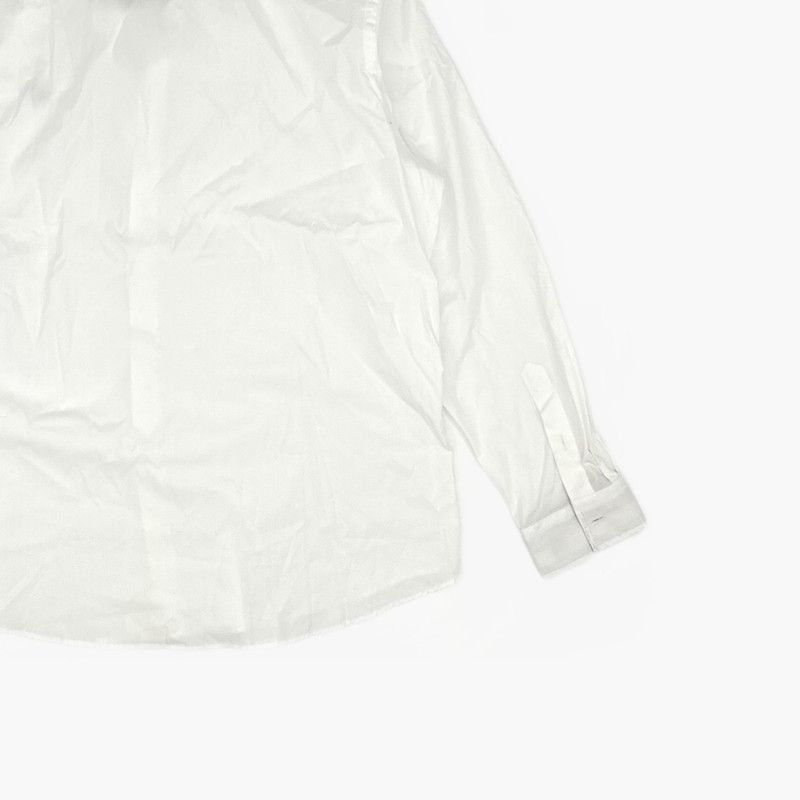 Burberry Burberry White Logo Embroidery Long Sleeve Shirt 0079 Size US XXL / EU 58 / 5 - 5 Thumbnail