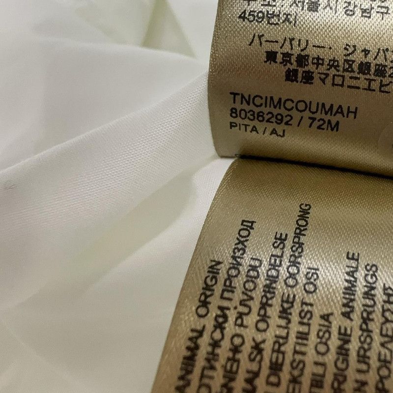 Burberry Burberry White Logo Embroidery Long Sleeve Shirt 0079 Size US XXL / EU 58 / 5 - 10 Thumbnail