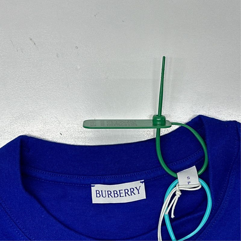 Burberry Burberry Floral Print Blue Short Sleeve T-Shirt 0079 Size US S / EU 44-46 / 1 - 5 Thumbnail