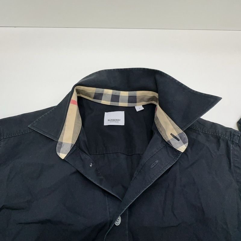 Burberry Burberry Black Long Sleeve Classic Check Shirt 0079 Size US S / EU 44-46 / 1 - 7 Thumbnail