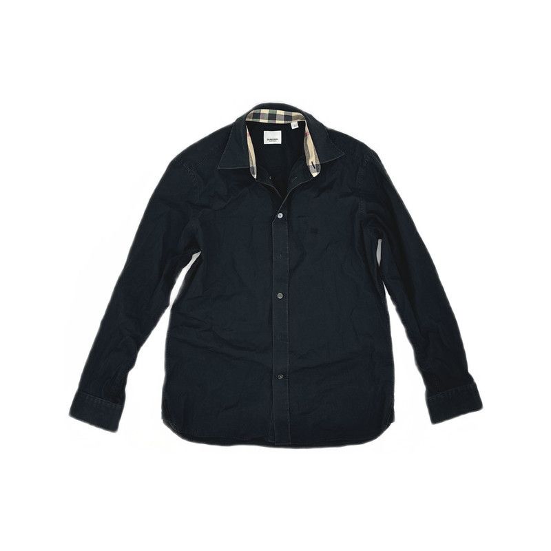 Burberry Burberry Black Long Sleeve Classic Check Shirt 0079 Size US S / EU 44-46 / 1 - 2 Thumbnail