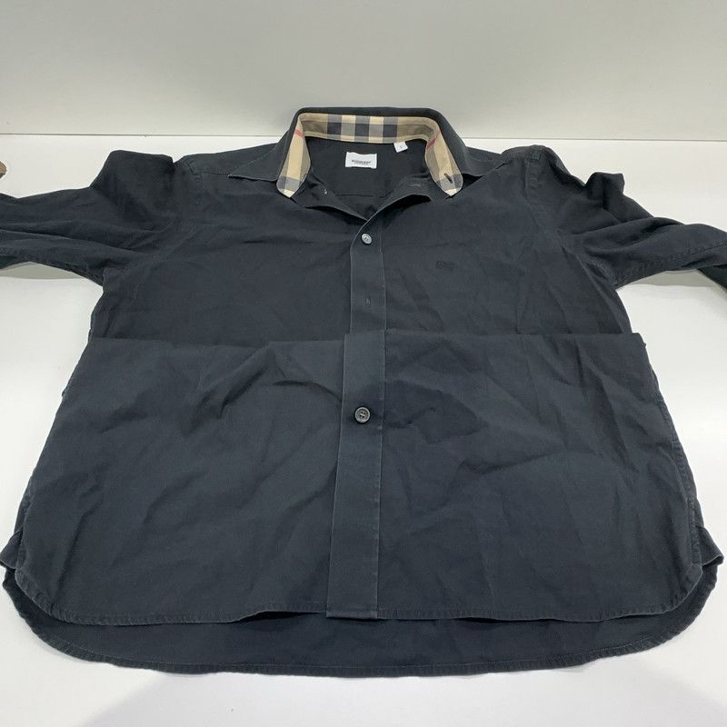 Burberry Burberry Black Long Sleeve Classic Check Shirt 0079 Size US S / EU 44-46 / 1 - 8 Thumbnail