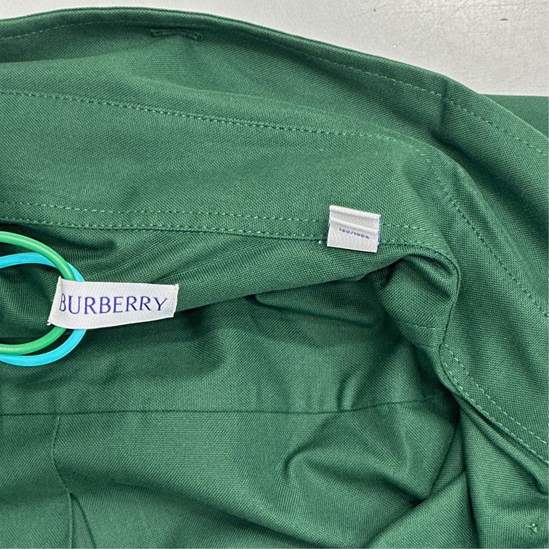 Burberry Burberry Green Cotton Oxford Long Sleeve Shirt 0079 Size US L / EU 52-54 / 3 - 5 Thumbnail