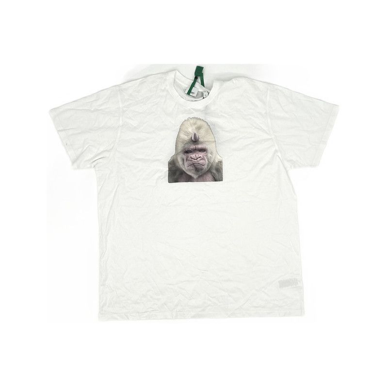 Burberry Burberry White Ape Print Short Sleeve T-Shirt 0079 Size US XL / EU 56 / 4 - 8 Thumbnail