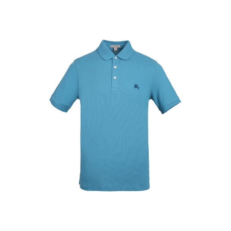 Burberry Burberry Blue Patterned Short Sleeve Polo Shirt 0079 Size US XS / EU 42 / 0 - 3 Thumbnail