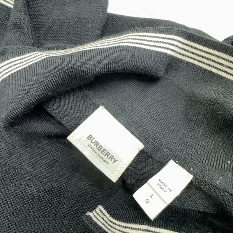 Burberry Burberry Logo Striped Short Sleeve Polo Shirt 0079 Size US L / EU 52-54 / 3 - 3 Thumbnail