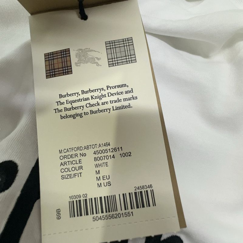 Burberry Burberry Logo Embroidery Short Sleeve T-Shirt 0079 Size US L / EU 52-54 / 3 - 4 Thumbnail