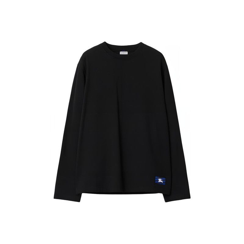 Burberry Burberry Black Logo Long Sleeve T-Shirt for Men 0079 Size US XXS / EU 40 - 2 Thumbnail